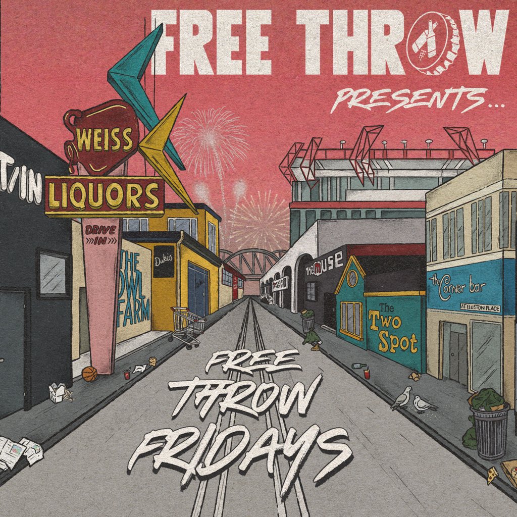 FreeThrowEmo's tweet photo. It's #FreeThrowFriday! Join us at 4pm CT on Instagram Live for a Q+A, and at 7pm on Twitch to hear us talk about the new video, new album, and play some games! https://t.co/BnQRgpZlXa
