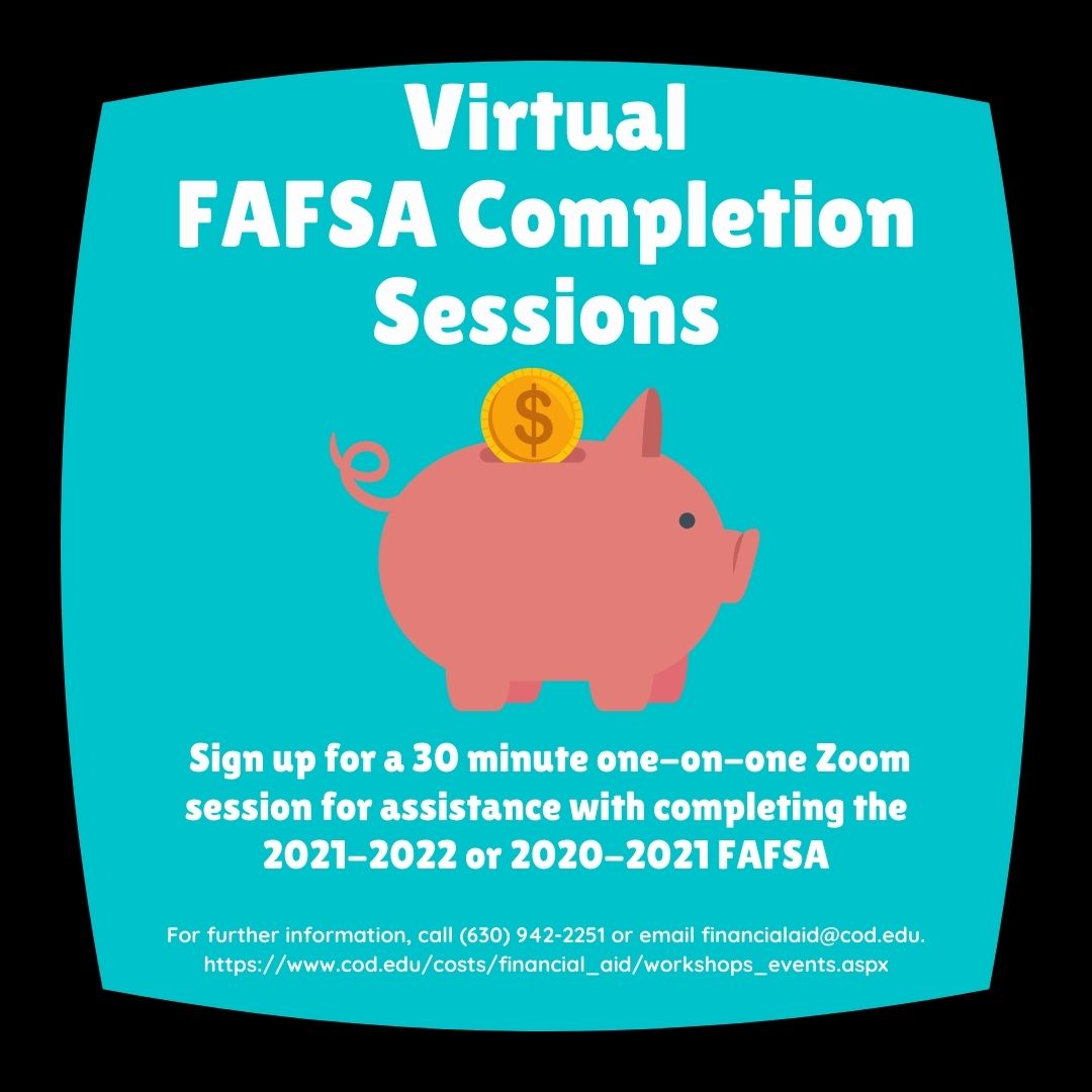 TASC_COD's tweet photo. Students looking for assistance completing the 2021-2022 or 2020-2021 FAFSA can sign up for a one-on-one completion session. The next Virtual FAFSA Completion Session will be held Friday, April 16. For more info or to sign-up visit https://t.co/meelXwNoUs

#ChapsUnite https://t.co/Zm0Ym15ot0