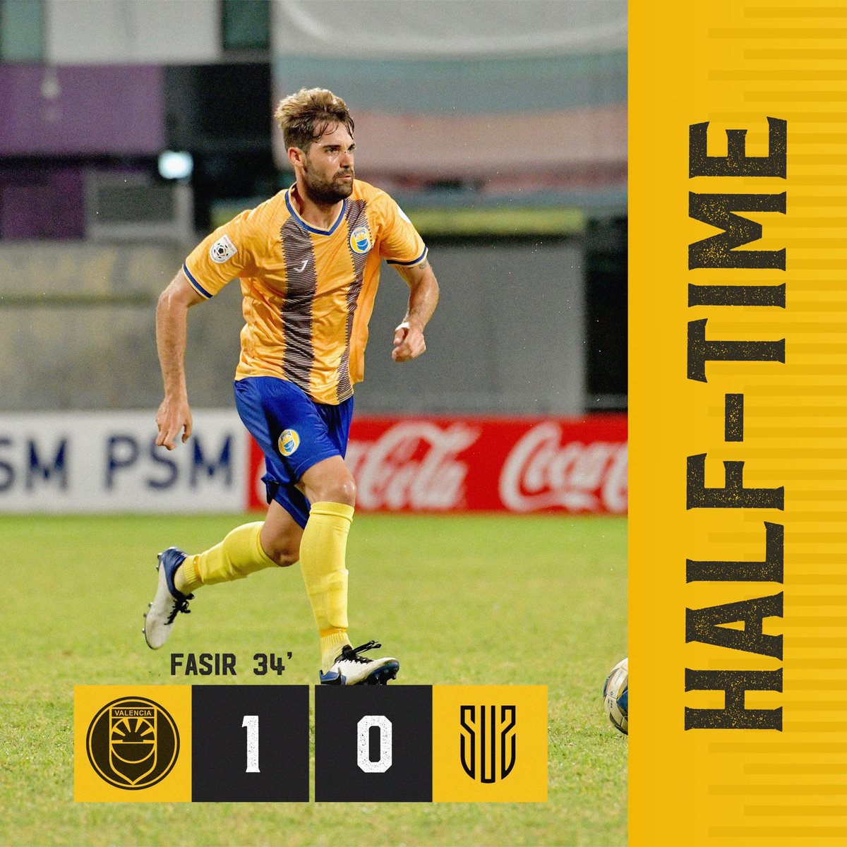 clubvalencia79's tweet photo. Spectaculair goal from Sentey gives us the lead at the break. 🟡🔵

#clubvalencia #sports #football #maldives #dhivehifutuboalha #Itshappening #WDCT #VAL #VALCGS https://t.co/mCq3cAxYaK