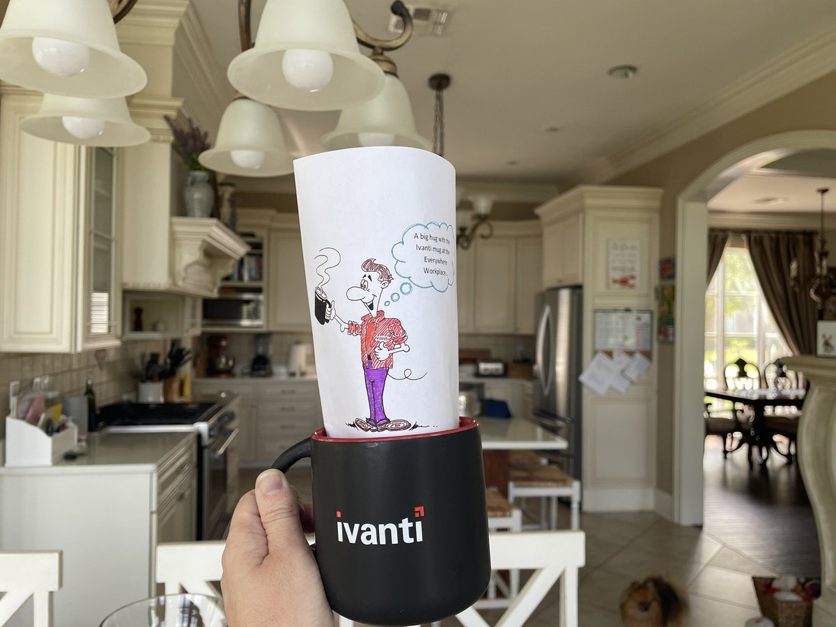 A cartoon about a mug inside of a <a href="/GoIvanti/">Ivanti</a> mug...Is this inception? Enjoying my #everywhereworkplace #WeAreIvanti