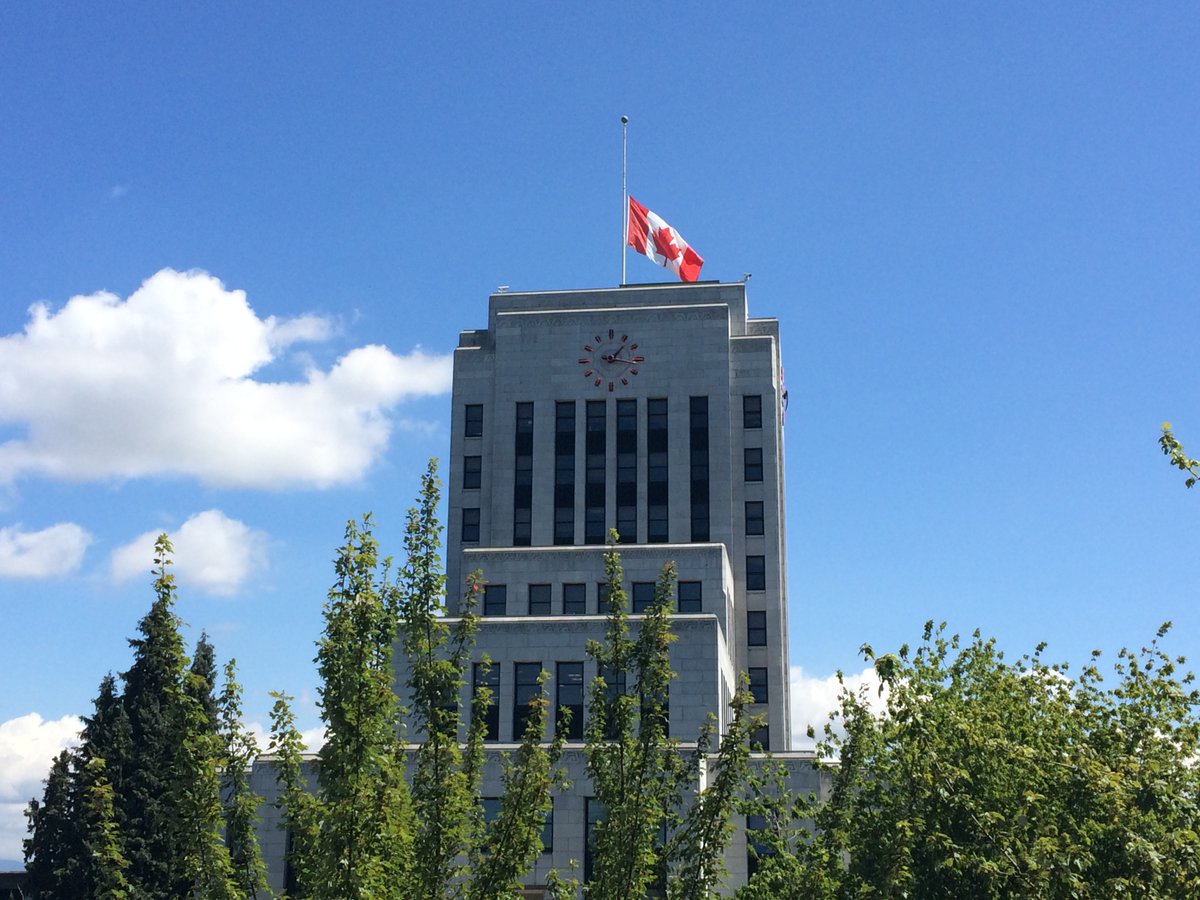 The Canadian flag at the top of City Hall and at all civic facilities across the city will be flown at half-mast until the funeral and memorial service, to mark the death of His Royal Highness the Duke of Edinburgh.