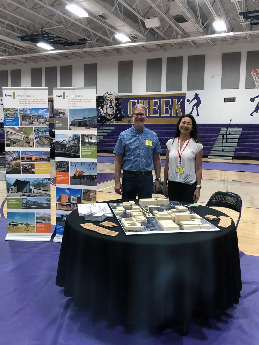 A big thank you to Sue and Steve for representing BWS Architects at <a href="/queencreekhs/">Qchs</a>  career day today.