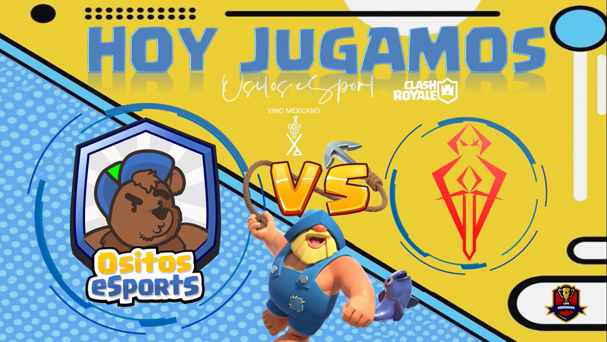 🧸 - Por el pase a semifinales...
🏆 - #LigaAmericana - @JMEsports1
🆚 - @Gravity_Knights
🗓️ - Viernes 9 de Abril
⏰ - 20:00 🇲🇽 🇵🇪
♾️ - 4tos de final
🐻 - #OsitosConTodo

👩‍ - Capitana
<a href="/LaurithaCR/">OS - Lauritha</a>

👨‍💼 - CEO
@TJS_Iran_R

🎨 - Diseños
<a href="/CaveQs/">QS I Cave</a>

🔯 - Sponsor
<a href="/nestorvinomx/">NESTOR CRUZ JUAREZ</a> - 🍷🇲🇽
