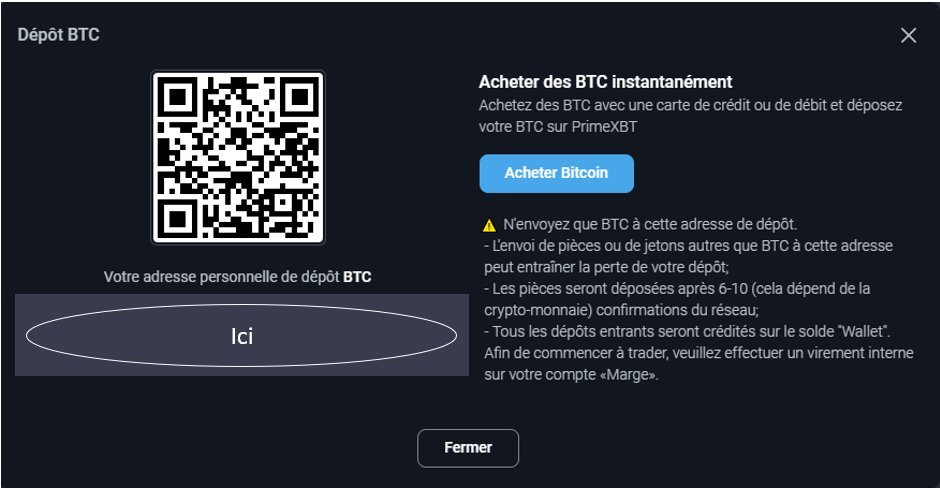 (2/3) Vous pouvez ensuite effectuer un dépôt Le dépôt doit être en  #Bitcoin   pour profiter de l'offreVous aurez 50% de ce que vous déposez sur votre compte en bonus pour trade. Vous déposez 1 BTC, vous aurez 1.5 BTC à tradeMinimum 0.001 BTC