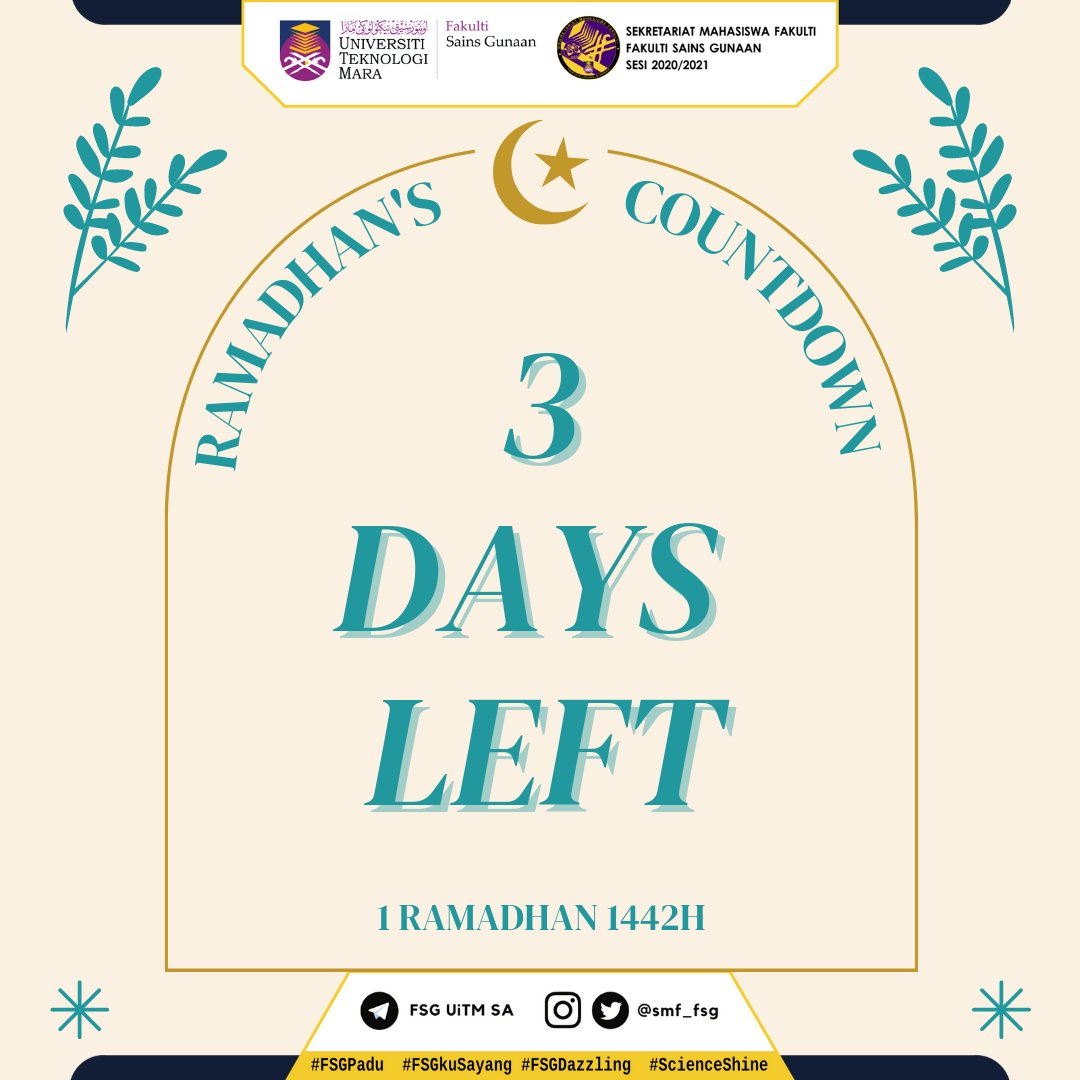 Smf Fakulti Sains Gunaan V Twitter Semoga Ibadah Puasa Pada Bulan Ramadhan Kali Ini Lebih Bermakna Daripada Tahun Tahun Yang Sebelumnya