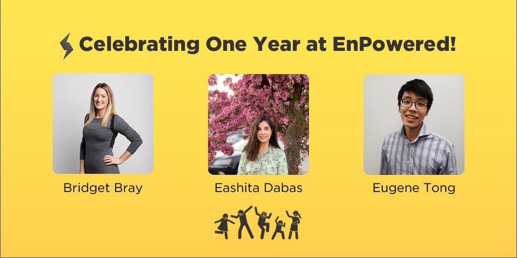 GetEnPowered's tweet photo. This week we celebrated THREE EnPowered anniversaries!

Thank you for a year full of socially distanced work, risk-taking, and lots of dad jokes. We can't wait to see what the next year brings!

#GetEnPowered #EnPowered #WorkAnniversary #VirtualEnergyMovers #JoinVEM #VEM https://t.co/cuQQduY47a