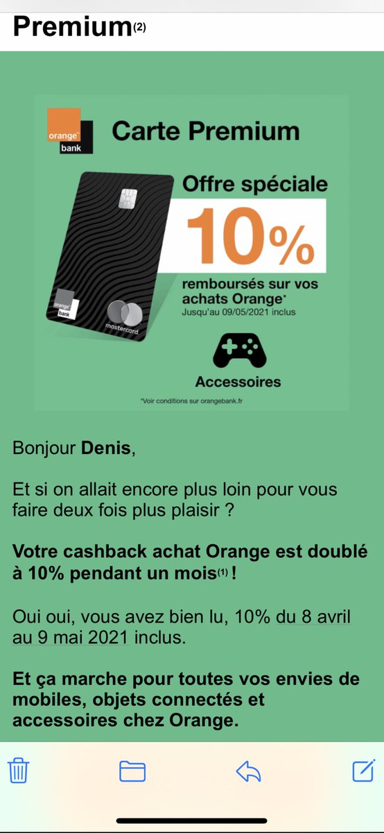 08/04 au 09/05 : un mois pour se faire plaisir dans les boutiques <a href="/OrangeCVL/">OrangeCentreLoire</a> de #Tours #Orleans et #Chateauroux avec le Cashback de 10% en payant avec la carte premium <a href="/OrangeBankFR/">Orange Bank</a>