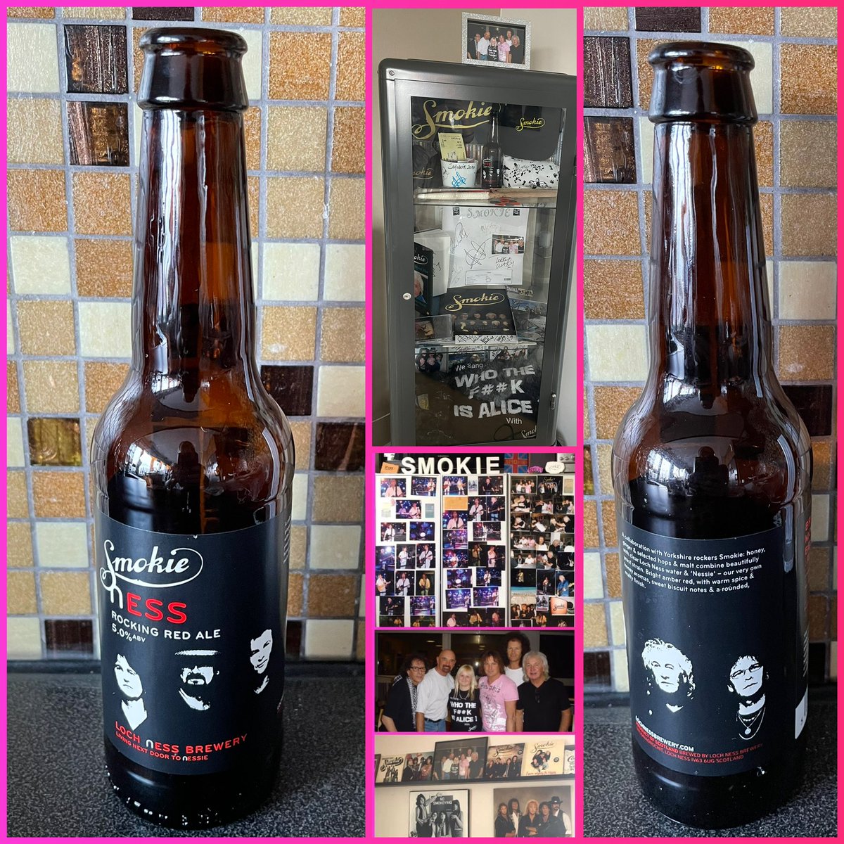 LottaMedling's tweet photo. Jag är så glad för nu har äntligen Smokie~ölflaskan kommit, från världens bästa SMOKIE~Martin & den passar så bra i min Smokie~samling!😃👍❤️🎼🎉💝📬💌👑💞🎹🎸🎤🥁💎🚬👥🎁🍺🍾🍻🪅🎶🎊💖👌@Smokie_music @MartinBullard #StevePinnell #TerryUttley #MikeCraft #MickMcConnell #Smokieness https://t.co/7B9BoveuAB
