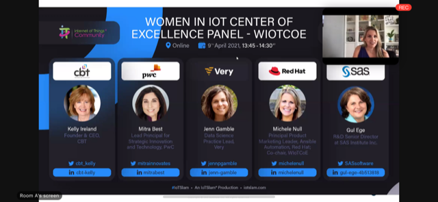 IoTCommunity's tweet photo. Now LIVE! ALL-STAR WIoTCoE panel for the IoT Slam®, featuring: @michelenull, @jennpgamble, Very, Mitra Best, PwC, Gul Ege, SAS @cbt_kelly, @CBT https://t.co/cy3UJOUN7g Please join us for FREE #IoTCommunity #WIoTCoE #IoTSlam #IoTDay #IoTPL #IoT https://t.co/4xspSdG4xJ