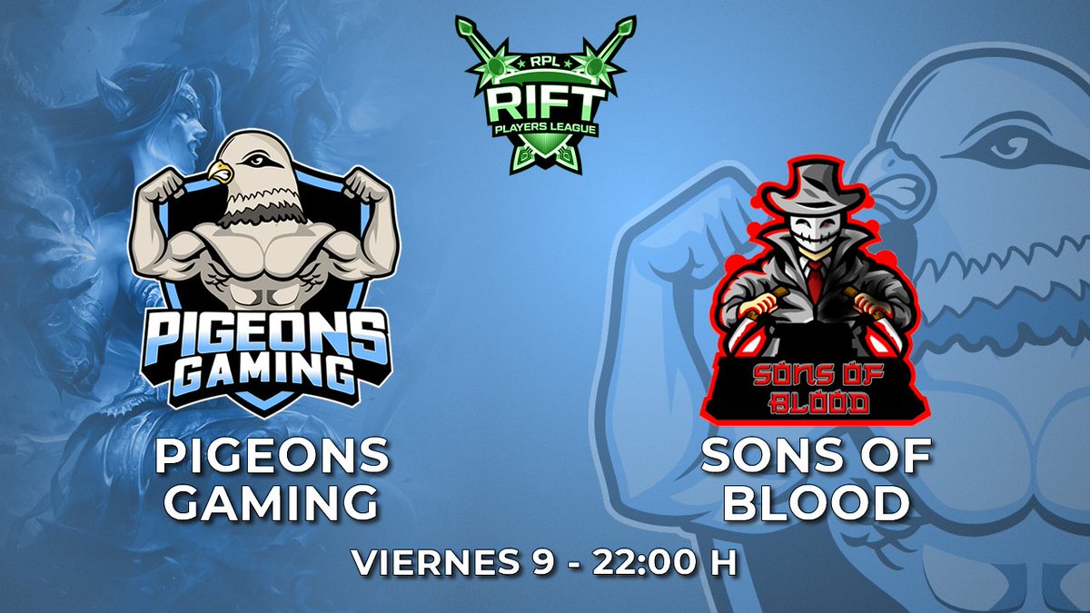 Partido oficial número 40 del club, un número redondo para terminar el split a lo grande. Ronda final de promoción de #RiftSegunda <a href="/RankedPlayers/">RP League</a> frente a un equipazo.

🆚 <a href="/Sons0fBlood/">Sons Of Blood</a> 
⏰ 22:00 h
📺 twitch.tv/grose_caster

Pase lo que pase, a por todas. #GoPigeons 💪
