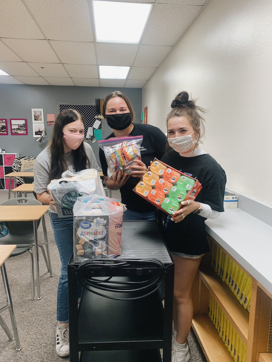 Dropped off our first round of donations for the departments today!! Second round is due April 15th! Check Google Classroom for items needed.