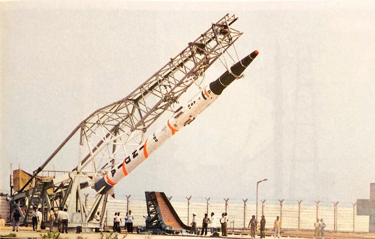 The Prithvi engine would end up being the upper stage for the Agni I, albeit with modifications for high-alt use and a shorter burn time. 1st stage was off the shelf, from India's SLV-3. DRDO initially struggled to make aluminum plate and ring forgings for the liquid tanks.