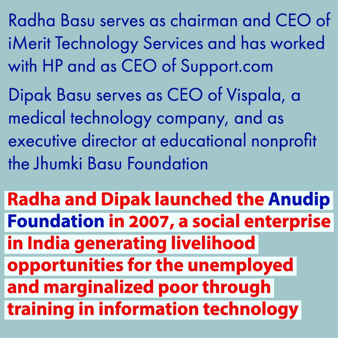 KidsBackingKids's tweet image. Join our April Learning Session on 4/27 at 7 pm with Radha and Dipak Basu for the opportunity to learn about their amazing nonprofit work and careers! Sign up on our website!! #kidsbackingkids