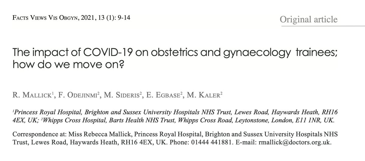 ESGE Journal Facts, Views and Vision in ObGyn (@fvv_esge) on Twitter photo Focus on #gynae #training
Have a read of this important paper addressing at the impact of covid-19 on gynae surgical training in the UK
fvvo.eu/archive/volume…
<a href="/Jimi_Odejinmi/">Jimi Odejinmi</a> <a href="/rebeccamallick/">Rebecca</a> <a href="/DrLizzie2/">DrLizzie</a> <a href="/MandeepKaler4/">Mandeep Kaler</a> <a href="/RCObsGyn/">RoyalCollegeObsGyn</a> <a href="/TheBSGE/">BSGE</a> <a href="/ESGEorg/">European Society of Gynaecological Endoscopy</a> Focus on #gynae #training
Have a read of this important paper addressing at the impact of covid-19 on gynae surgical training in the UK
fvvo.eu/archive/volume…
<a href="/Jimi_Odejinmi/">Jimi Odejinmi</a> <a href="/rebeccamallick/">Rebecca</a> <a href="/DrLizzie2/">DrLizzie</a> <a href="/MandeepKaler4/">Mandeep Kaler</a> <a href="/RCObsGyn/">RoyalCollegeObsGyn</a> <a href="/TheBSGE/">BSGE</a> <a href="/ESGEorg/">European Society of Gynaecological Endoscopy</a>