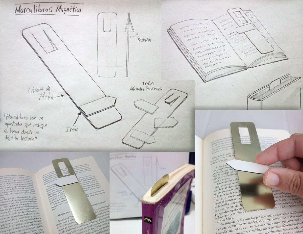 OmarEnGuerra's tweet image. ¿En cuál lugar exacto dejé mi lectura?
Esta es mi propuesta de "marca libros magnético" que permite señalar el punto exacto donde se detuvo la lectura!!

#diseño #diseñoindustrial #idea #creatividad #marcalibros #lectura #bocetos