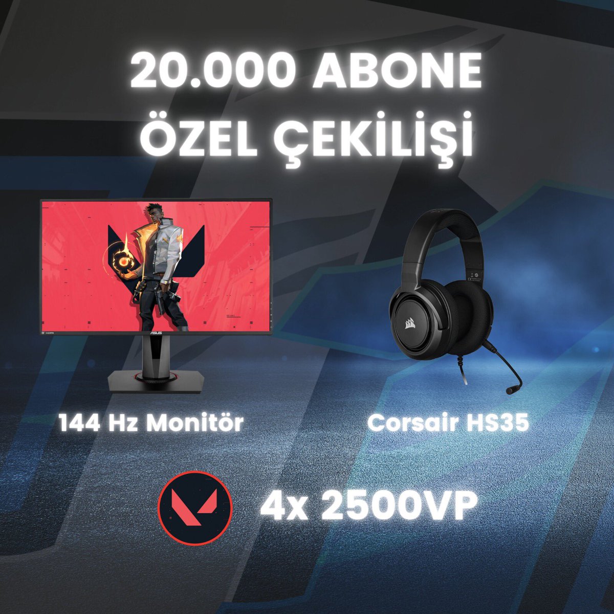 YouTube’da 20k aboneye ulaşmamızı kutlamak adına çekilişimiz var! 

Katılmak için aşağıdaki linke girip adımları takip edebilirsiniz. Desteğiniz için çok teşekkür ederim ❤️       gleam.io/a20lg/tecone