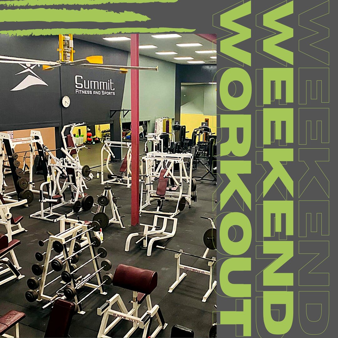 SummitFitSports's tweet photo. What is your favorite Weekend Workout? The extra time that comes with the weekend is the PERFECT time to try something NEW! Come check out our long list of Fitness Classes or ask about our Fitness Arena! https://t.co/ZDNKdmP1JP