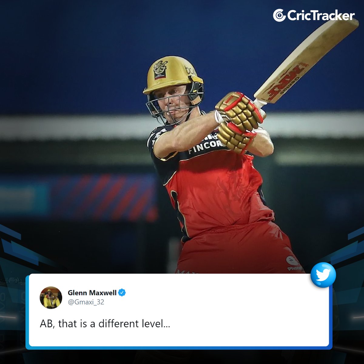 This tweet from <a href="/Gmaxi_32/">Glenn Maxwell</a> in 2014, still makes sense🤗

📸:IPL/BCCI

#ABdeVilliers #IPL2021 #MIvRCB #RCBvsMI #RCB