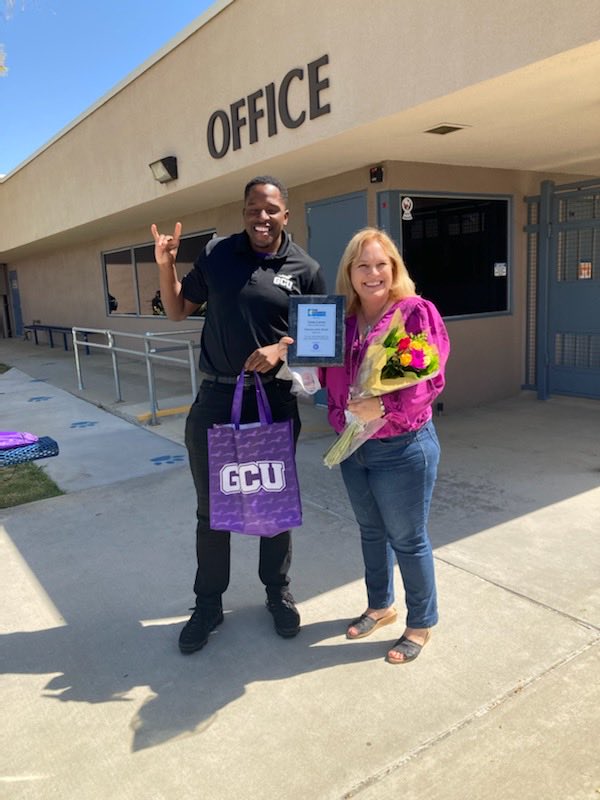 Congratulations to Susan Larson! March teacher of the month recognized by East County Chamber and Grand Canyon University!  Carlton Hills is proud of all your amazing work! ⁦<a href="/SSDCHILLS/">Carlton Hills School</a>⁩ ⁦<a href="/SSDKristin/">Kristin Baranski, Ed.D</a>⁩ ⁦<a href="/drsmpierce/">Dr. Stephanie Pierce</a>⁩