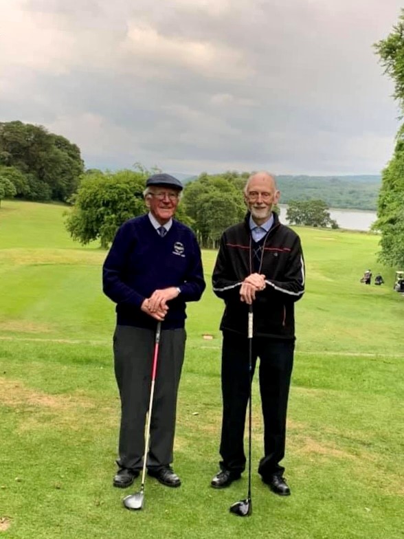 #Onthecourse, #golfmemories taken at 16th: Charlie Vaughan, Clara Brosnan, both prizewinners in 2020. Jim Crushell &amp; Johnny O'Shea, starting final round of #117challenge. In July 1961, they played 126 holes. Started at 7.30, had lunch &amp; finished as the sun was setting! #golflife