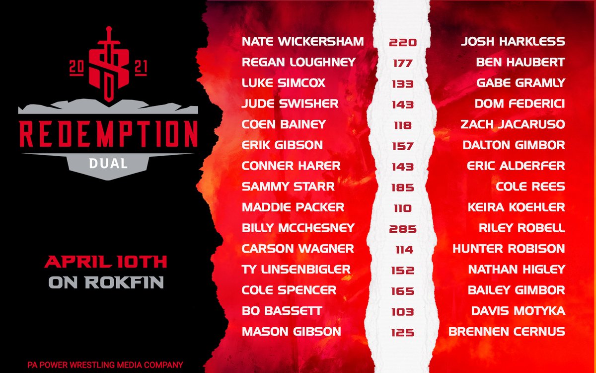In 24 Hours all 30 Wrestlers in The #Redemption will be weighed-in and ready to put on a show in State College! #PAPOWER

Watch Live On <a href="/TheRokfin/">Rokfin</a> by subscribing to PA Power Wrestling 👇 

rokfin.com/PAPowerWrestli…