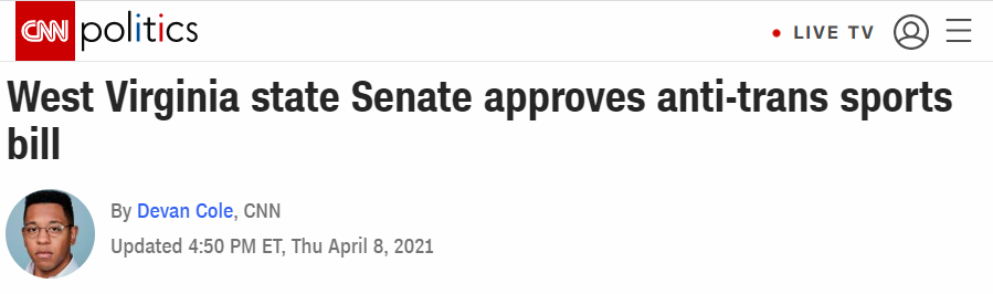  The attacks on trans kids are not stopping in Arkansas. In the last 24 hours, the West Virginia and Kansas legislatures have approved bills excluding trans women and girls from high school and college sports 