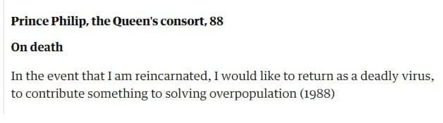 La variante inglese. RIP principe Filippo.