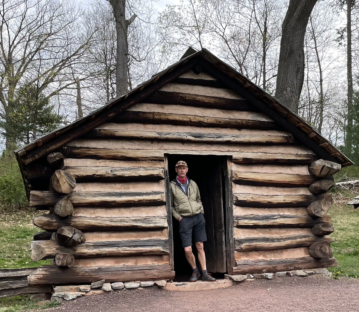 Washington did not sleep here. Nor did his troops. This 12-man hut was built in the 1950s as part of the long effort to re-create and remember a single winter at a place called Valley Forge in 1777. Interesting thing is—and there are many of them—they have never found the Forge..