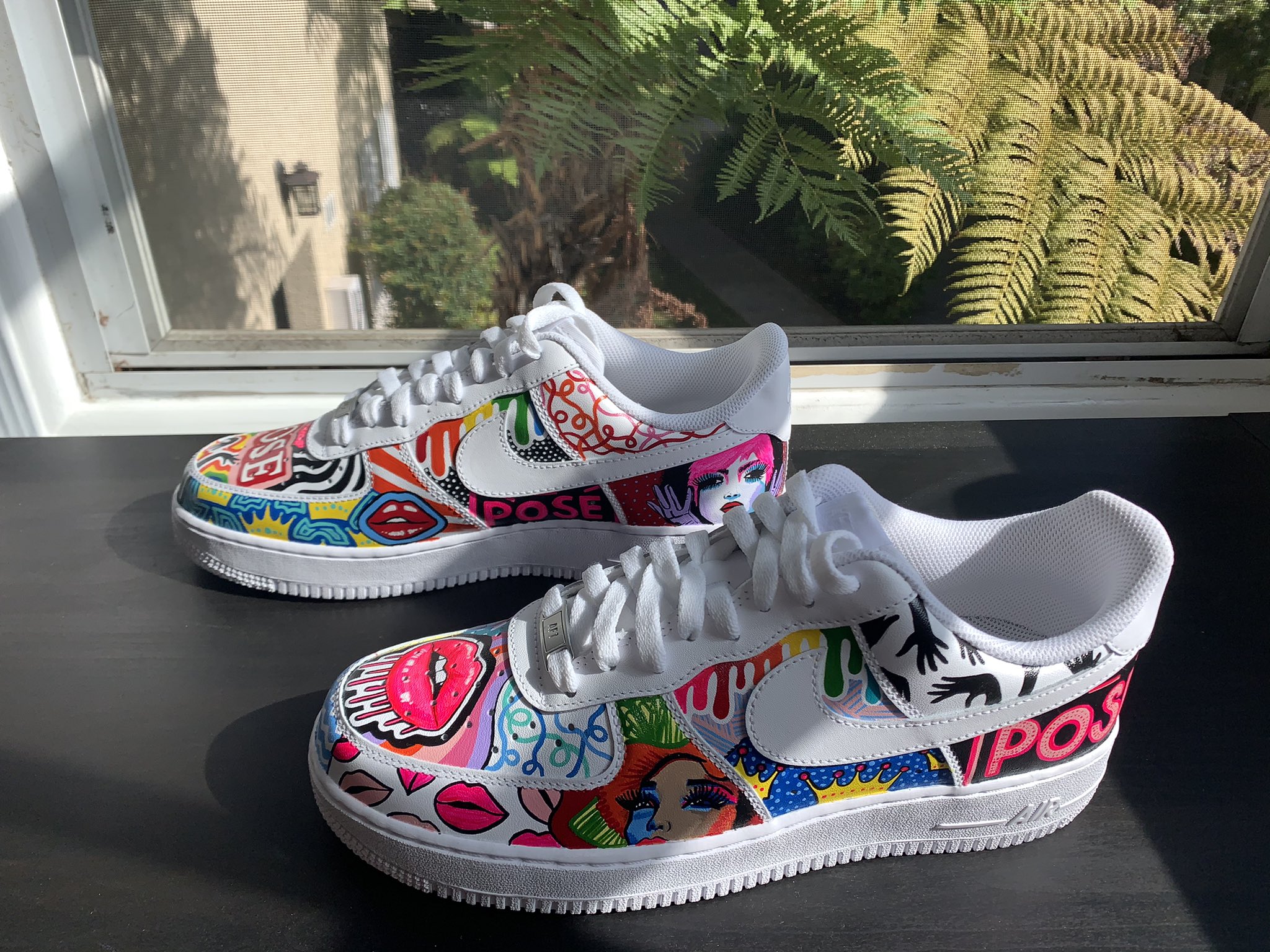 Steven Canals on X These custom Nike Air Force 1 s created by by jordana are a wrap gift from my sister friend TheKileyDonovan. And they are EVERYTHING Live Werk Pose indeed. PoseFX