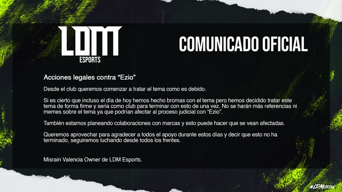 PirateDreamgg's tweet photo. ℹ️ 𝗖𝗟𝗨𝗕 𝗜𝗡𝗙𝗢𝗥𝗠𝗔 |

Comunicado oficial del club.

Más información
➡️ 

#LDMCrew 🟢⚫ https://t.co/mYQbj3Rq0K