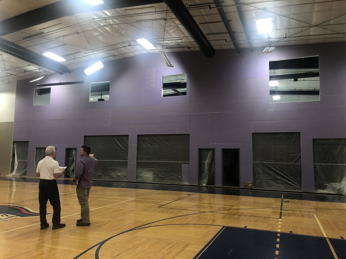 Although some of the students are excited The Patriot Center interior wall is PURPLE, we're not quite finished with construction. Over $800,000 raised of the $1M goal! For more information on the construction &amp; to donate to click here: incaonline.org/giving/thepatr…