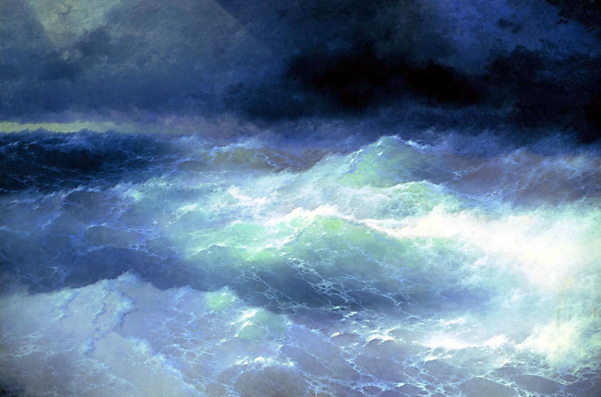 Between the waves, 1898 #ivanaivazovsky #aivazovsky