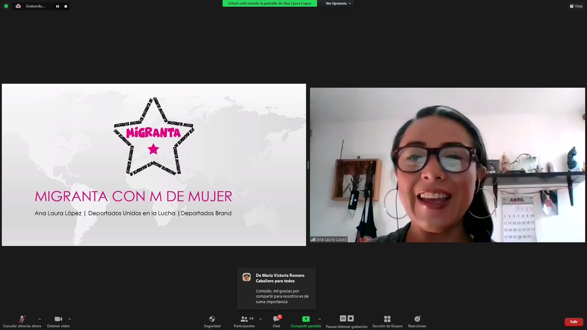 amarelavarela's tweet photo. Hoy Ana Laura Devi nos dio una conferencia magistral: "M de #Migranta". Que concluyó con la principal episteme que sirve de sur: Cada persona tiene derecho a estar donde su corazón está" #LuchasDeMujeresMigrantes https://t.co/5jlfjKYEON