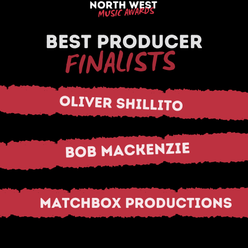 RedSpotEvents1's tweet photo. Here are your finalists for Best Producer at the North West Music Awards 2021! Congratulations Oliver Shillito, Bob Mackenzie &amp; Matchbox Productions!

#NWMA21 https://t.co/H275Ks2dL4