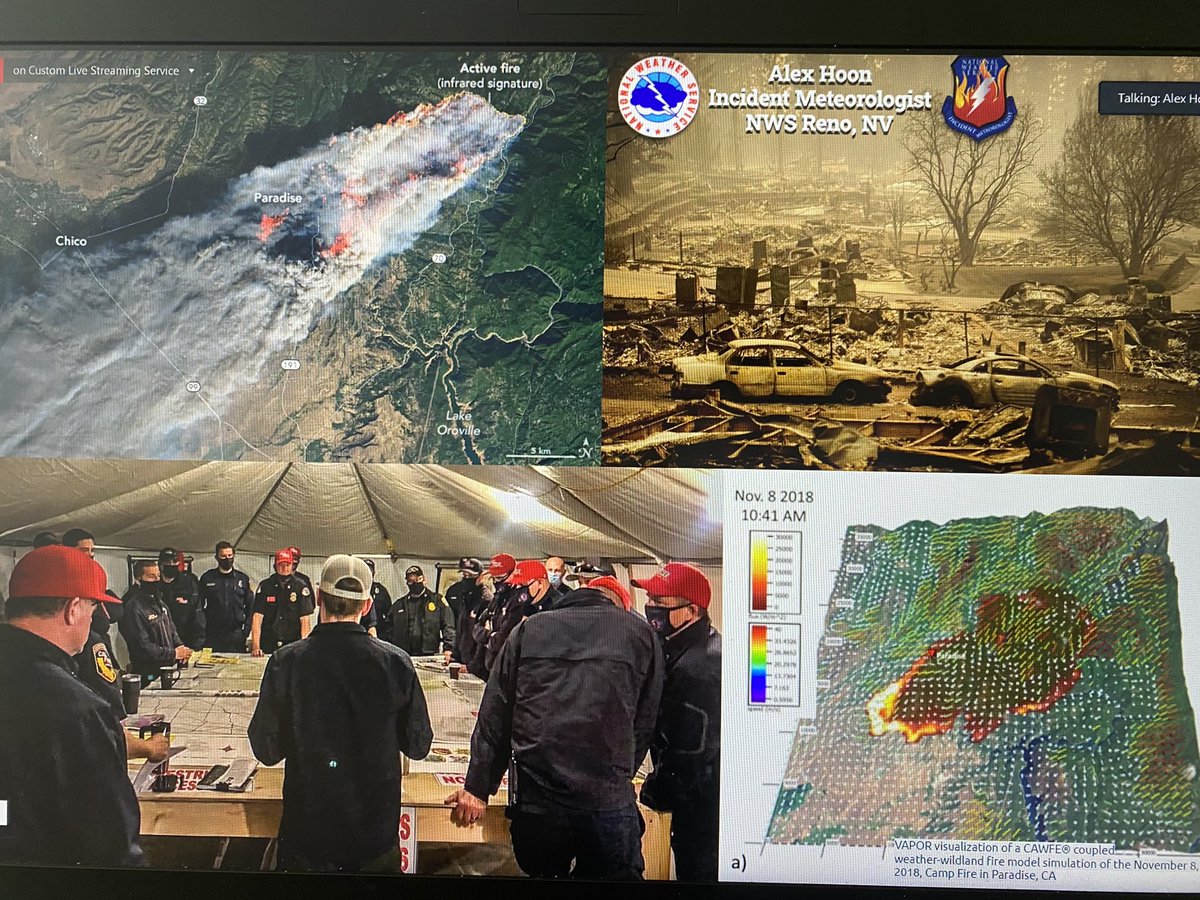 GayleOng's tweet photo. .@NWSReno Meteorologist Alex Hoon brings up great point -the need for more studies on social &behavioral sciences to improve the way we communicate weather information to the public. Countless times people refuse to leave during mandatory evacs not just fires #FireWeatherWorkshop https://t.co/YD5aZOWcjY