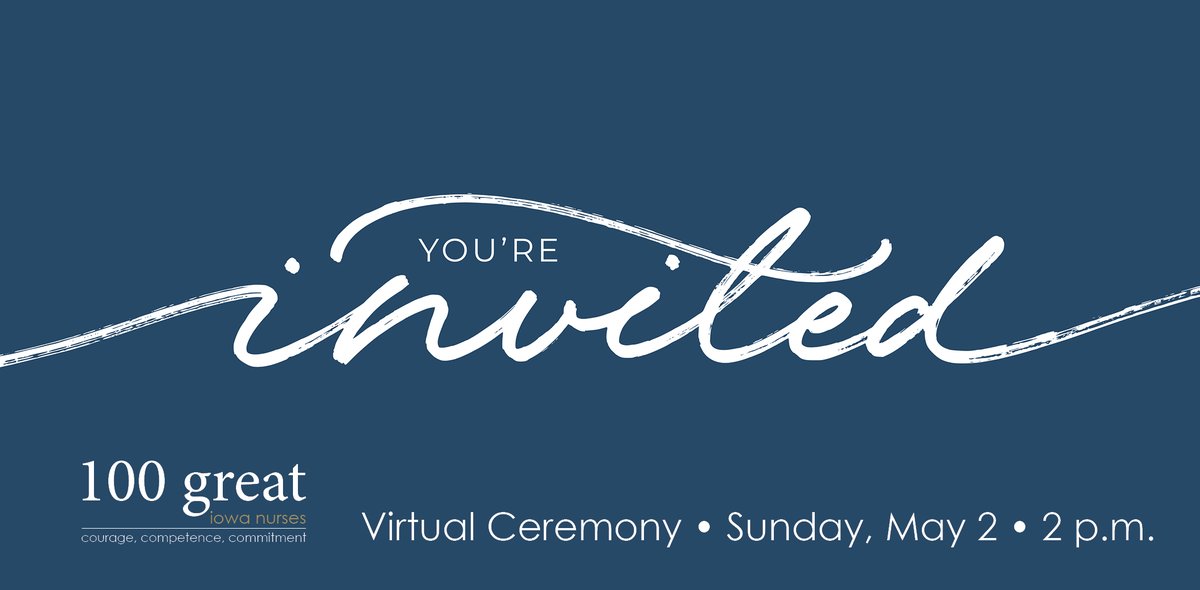 100GreatNurses's tweet photo. Big news for a Friday! Family &amp; friends are invited to celebrate the 100 Great Iowa Nurses of 2021. Guests should register in advance at: https://t.co/szEc33zdoP

***100 Great Iowa Nurses honorees will receive personalized links and will NOT need to register using this link!*** https://t.co/L9hSFja1v1