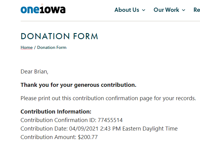  @OneIowa is a group working on support for, and education around, issues surrounding the LGBTQIA+ community in Iowa. [11/16]