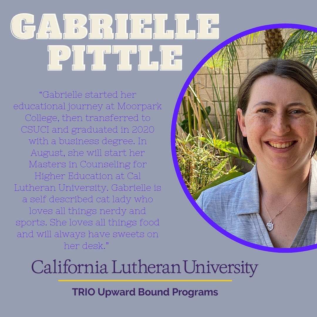 CalLu_TRIO_UBTS's tweet photo. This week we had an awesome new addition to the TRIO Upward Bound and Upward Bound Math and Science teams! Help me welcome Gabrielle Pittle, Academic Specialist, for TRIO Upward Bound CVP.

Gabrielle is anxious to start working with her CVP Scholars! #TRIOWorks https://t.co/Al6cHJi237
