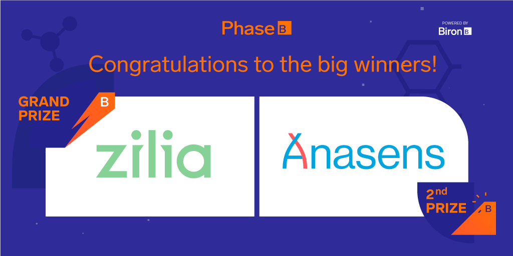 ctssante's tweet photo. Congratulations to the #winners of @GroupeBiron's  Phase B #competition. Zilia and Anasens are recipients of the grand prize and the second prize. Find out more about their projects:
https://t.co/2huAazNCL0 https://t.co/yEi15l6fQ6