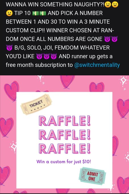 Running a raffle on my Onlyfans rn 😈  Go sub and send for your chance to win 💋  https://t.co/RyLWG05Bf8