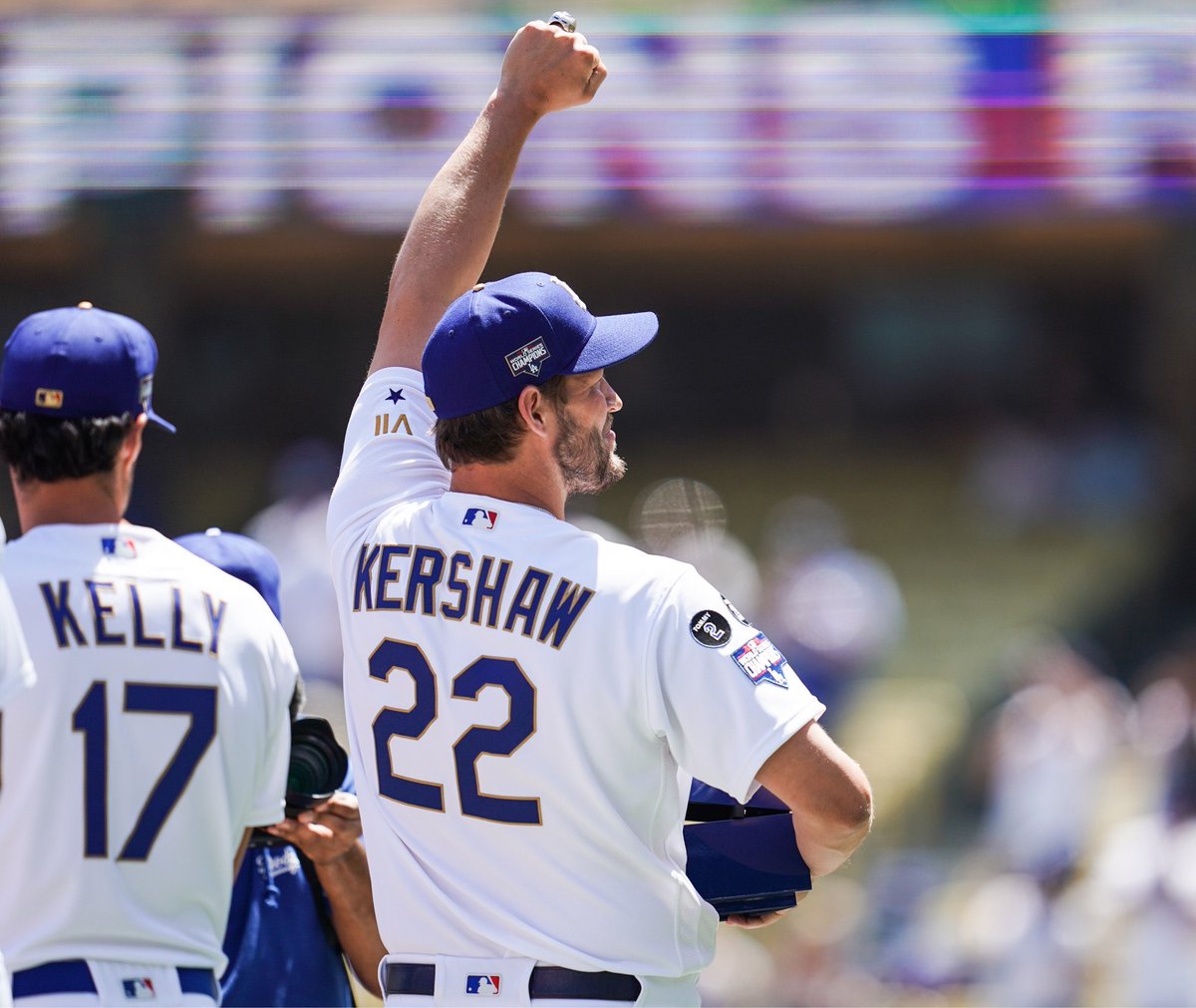 DodgersNation's tweet image. Dodgers fans have waited so long for this moment. 

We wanted this so bad for the city, but everyone wanted this for Clayton Kershaw. 

One of the greatest to ever do it gets his ring. 💙