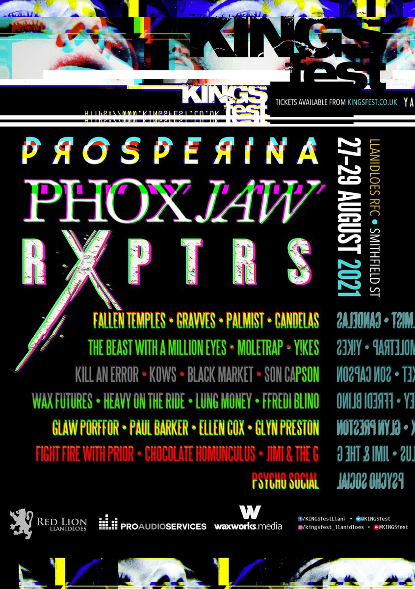 KINGSfest 2021 full line up announced 

Get your tickets now from KINGSfest.co.uk