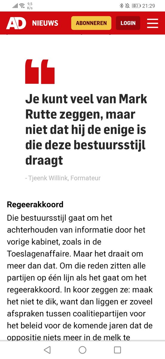 Zeg, @ADnl, is dit framing of een type fout. INformateur, geen Formateur. Zucht... Zorgvuldigheid zou de basis van eerlijke journalistiek moeten zijn.