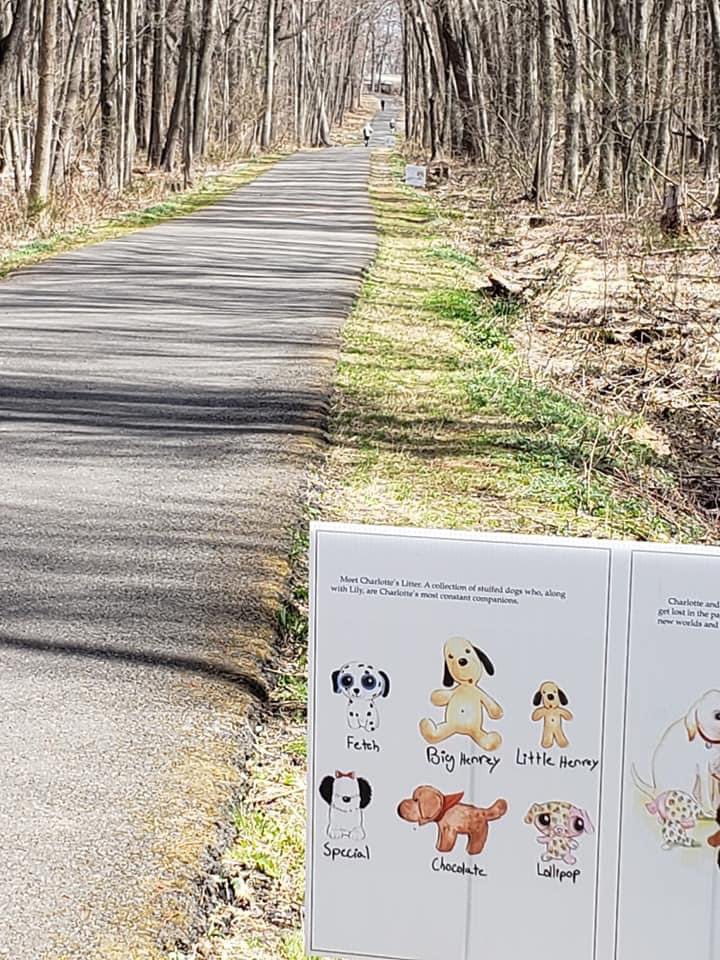 CHBFoundation's tweet photo. Good Dogs, Great Listeners StoryWalk exhibit is up! Grab the kids and head to Fairfield Hills and enjoy this gorgeous weather! Tag us on social media for a chance to win a copy of the book #chbstorywalk #chbfoundation https://t.co/SfowSAtuJz