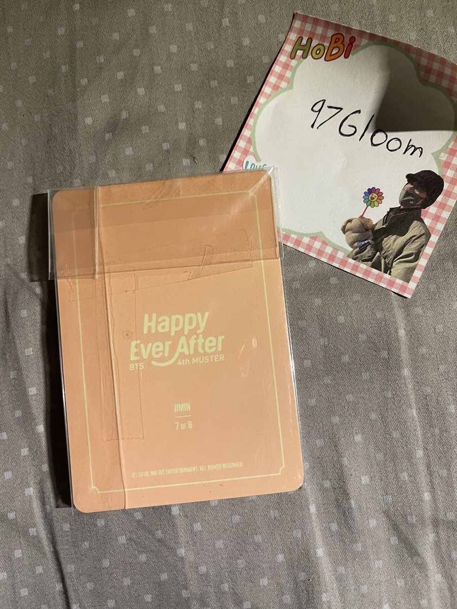 WTS Official Jimin Happy Ever After 4th Muster 7/8 photocard ! One available $22 + shipping