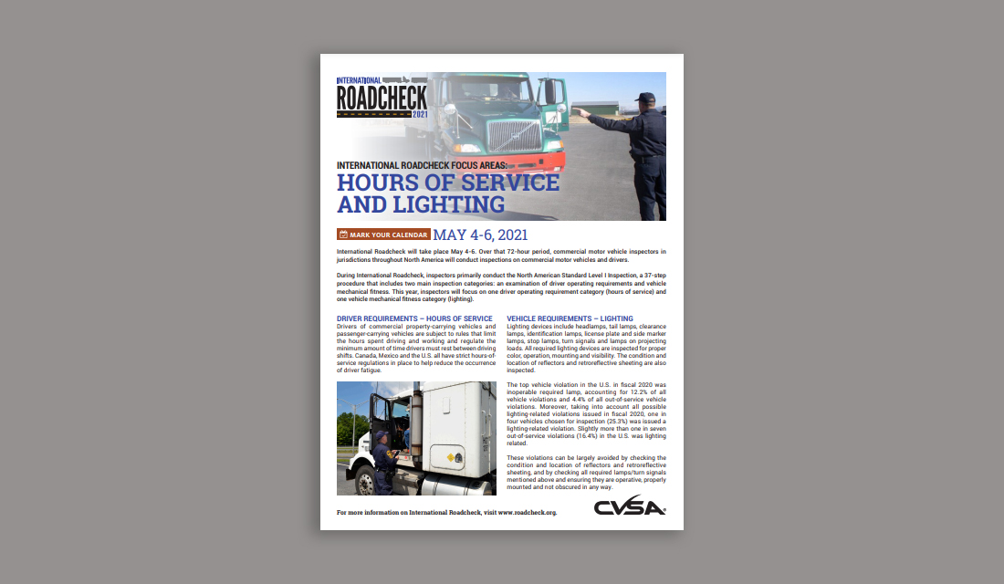 CVSA Updates Out-of-Service Hours-of-Service Rules