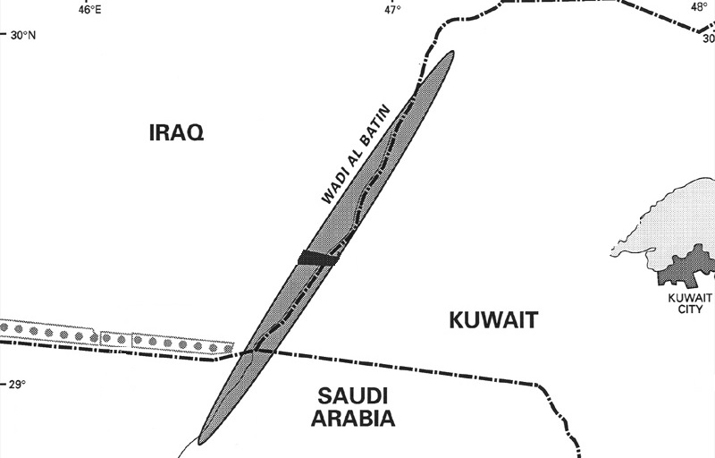 Los iraquíes, que ya estaban convencidos de antemano de la importancia del Wadi Al-Batin como vía de invasión, sitúan varias divisiones en el área. Para fijarlas en la zona, el US Army ordena a la 1ª División de Caballería que realice una serie de incursiones de tanteo