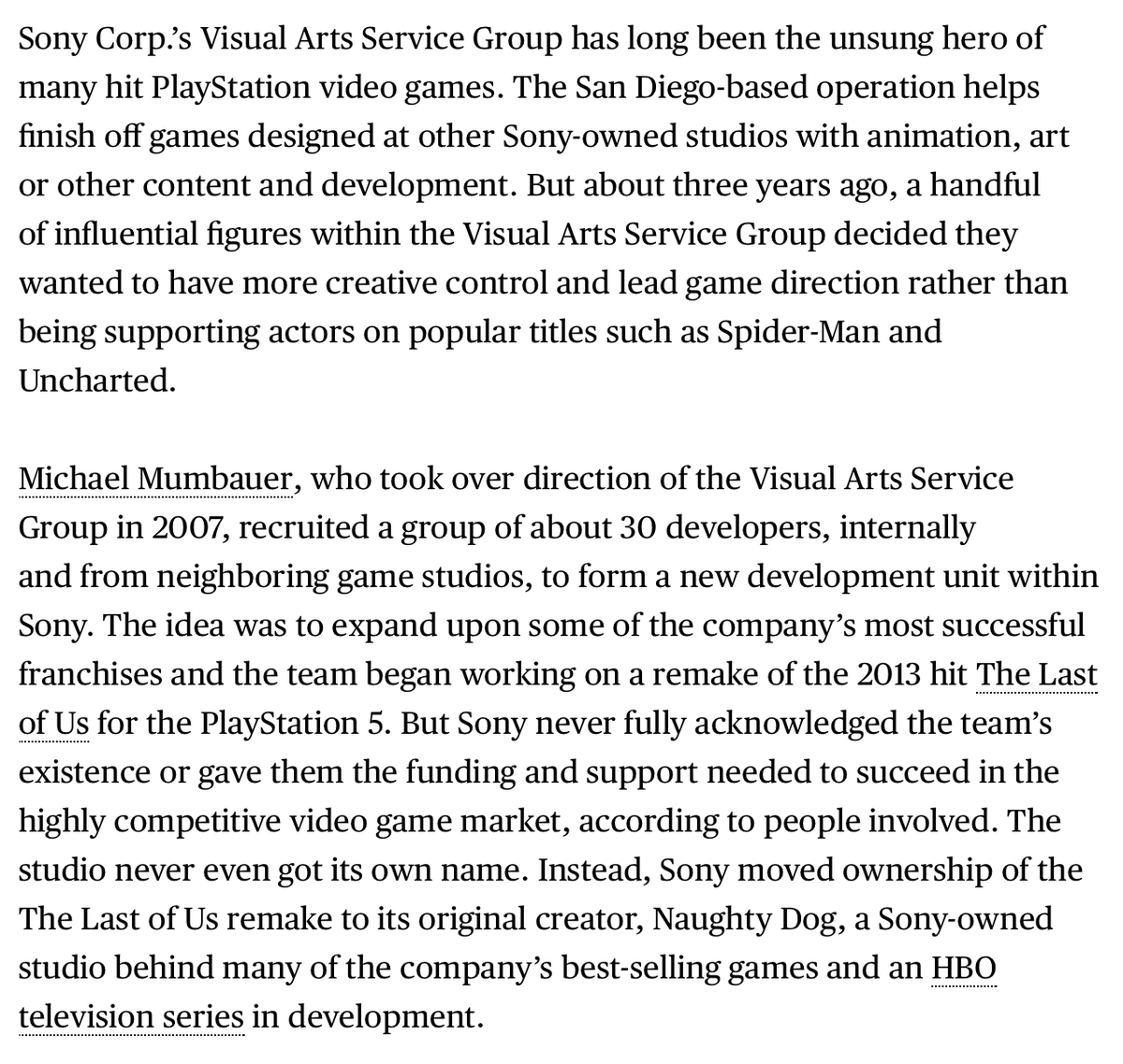 I haven't read the whole article so I'm only reacting to the opening two paragraphs for now (1/x)  https://twitter.com/jasonschreier/status/1380476925811032065