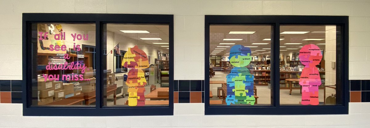 SMMSLibrary's tweet photo. Celebrating Disability Awareness at @Smarts_Mill https://t.co/YBt2ypleDO