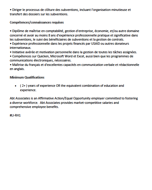 NikoThamani's tweet photo. #OffredEmploi !!
#AbtAssociates recherche un(e) #Project #Assistant / #Subcontracts & #Grants #Officer à #Kinshasa #RDC !
Postulez au plus vite via ce lien : https://t.co/RdJcjQrBli https://t.co/CFjefELFwX